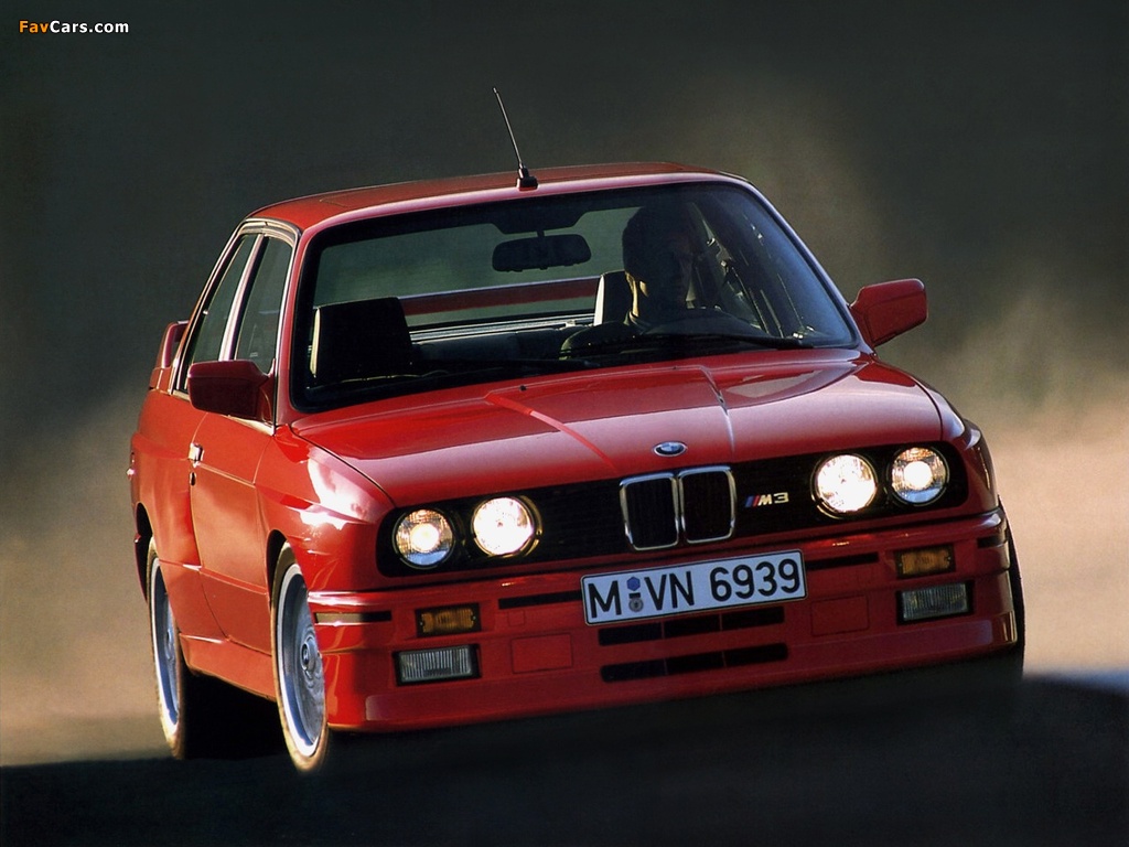BMW M3 Coupe (E30) 1986–90 wallpapers (1024 x 768)