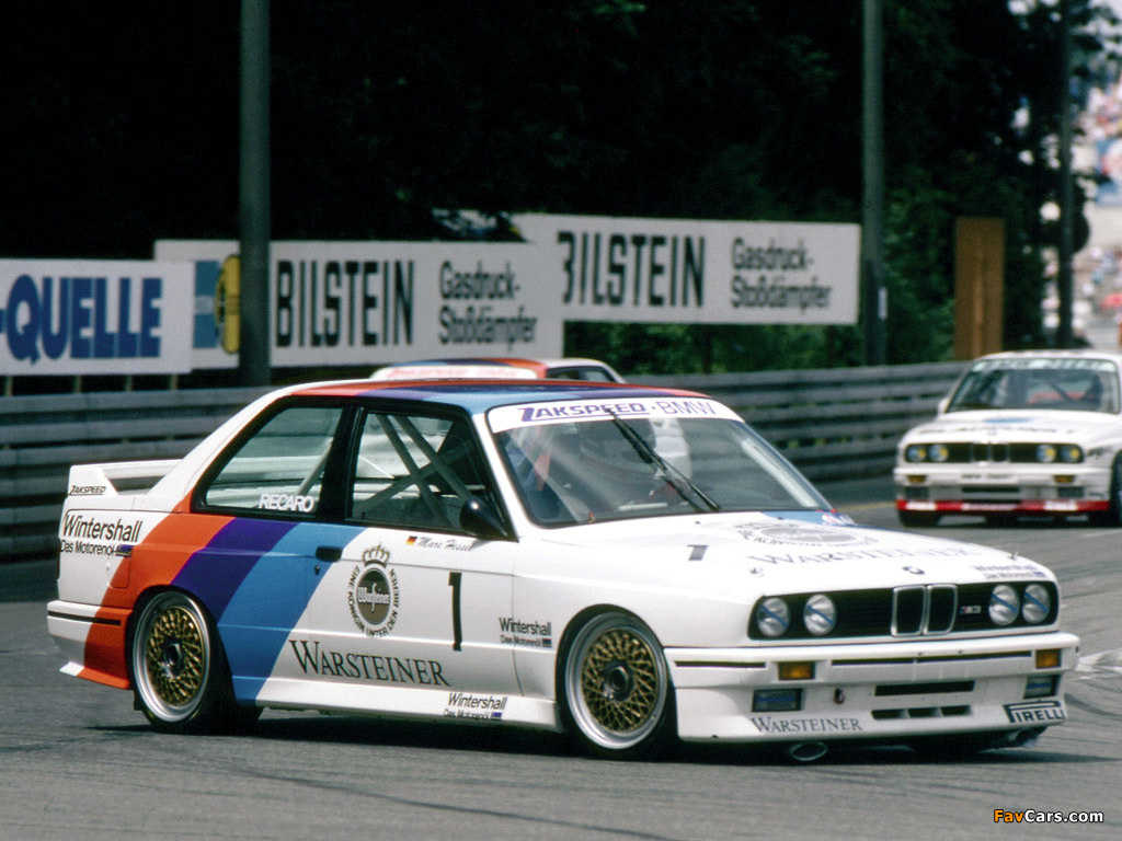 BMW M3 DTM (E30) 1987–92 wallpapers (1024 x 768)
