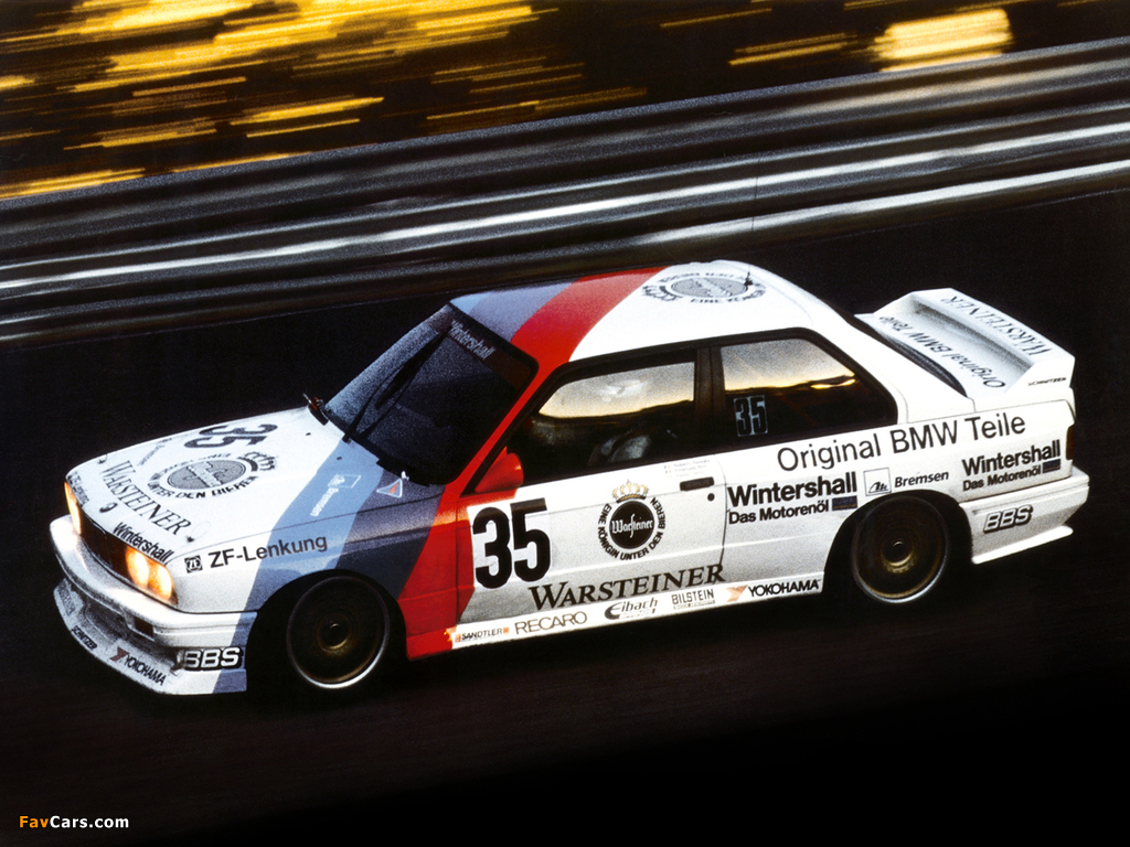 BMW M3 DTM (E30) 1987–92 wallpapers (1024 x 768)