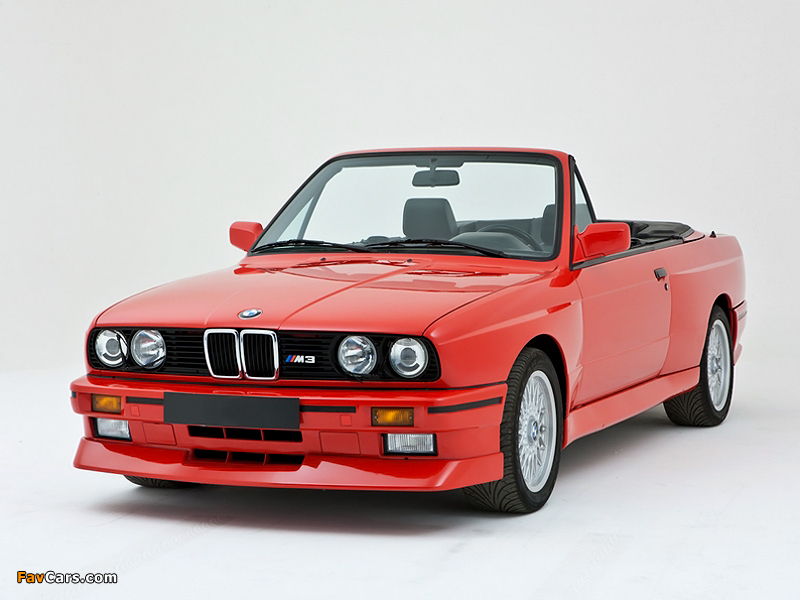 BMW M3 Cabrio (E30) 1988–91 wallpapers (800 x 600)