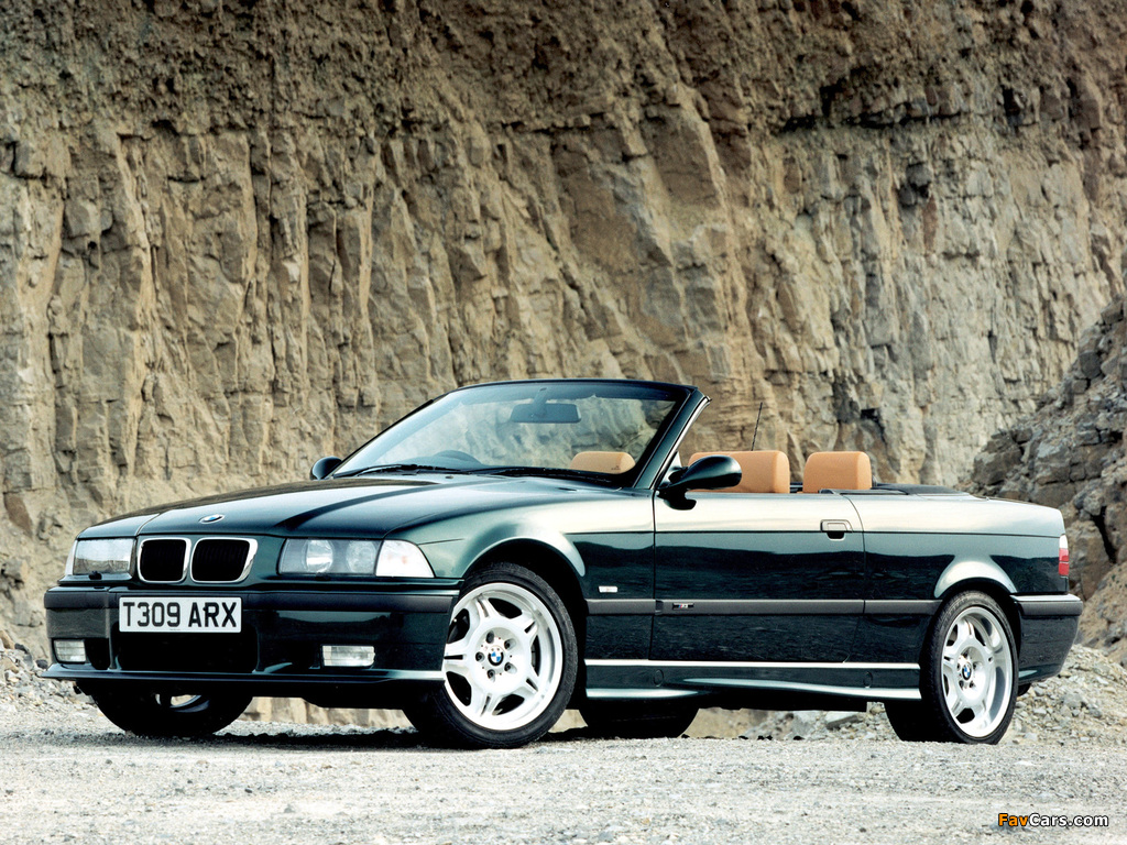 BMW M3 Cabrio UK-spec (E36) 1994–99 wallpapers (1024 x 768)