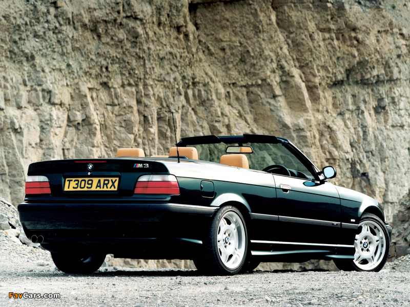 BMW M3 Cabrio UK-spec (E36) 1994–99 wallpapers (800 x 600)
