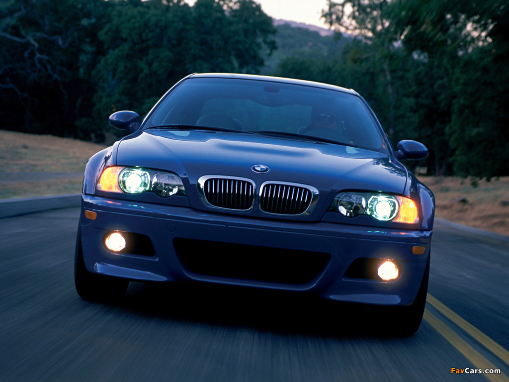 BMW M3 Coupe US-spec (E46) 2001–06 wallpapers (1024 x 768)