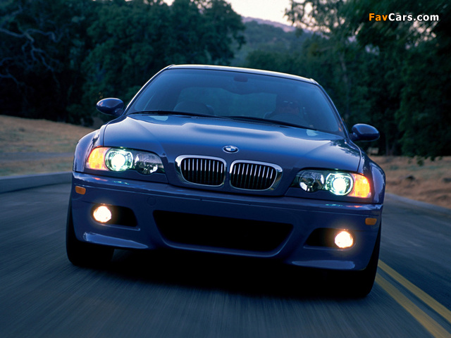 BMW M3 Coupe US-spec (E46) 2001–06 wallpapers (640 x 480)