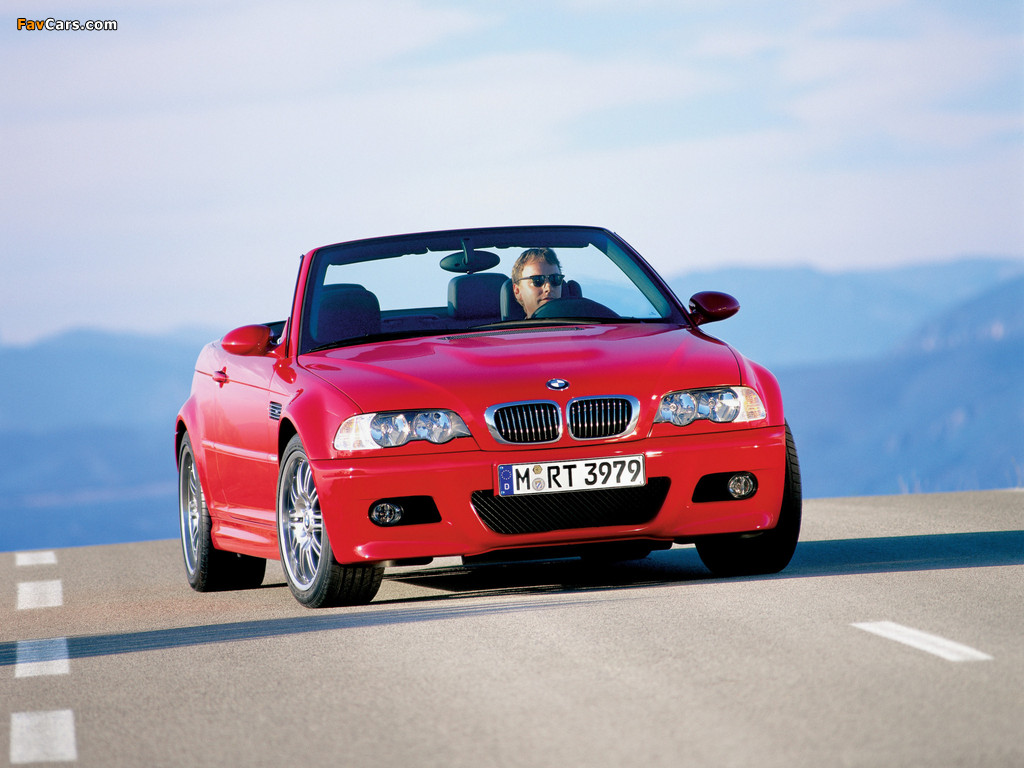 BMW M3 Cabrio (E46) 2001–06 wallpapers (1024 x 768)