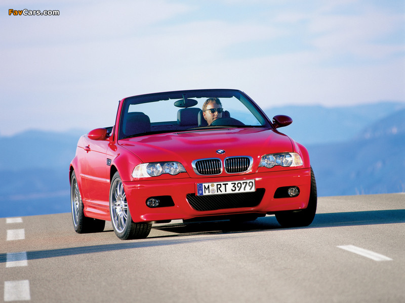 BMW M3 Cabrio (E46) 2001–06 wallpapers (800 x 600)