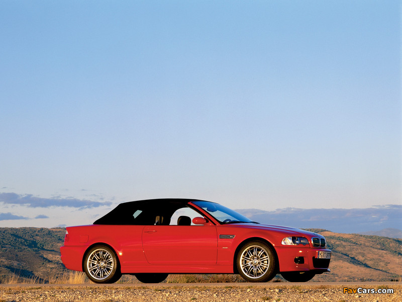 BMW M3 Cabrio (E46) 2001–06 wallpapers (800 x 600)