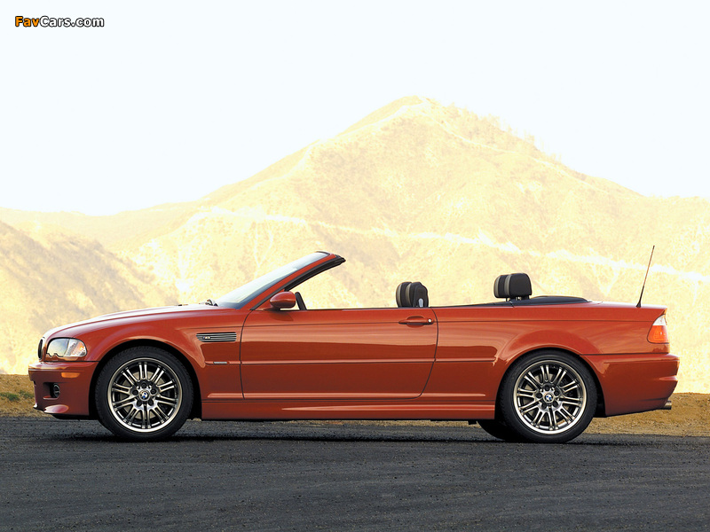 BMW M3 Cabrio US-spec (E46) 2001–06 wallpapers (800 x 600)