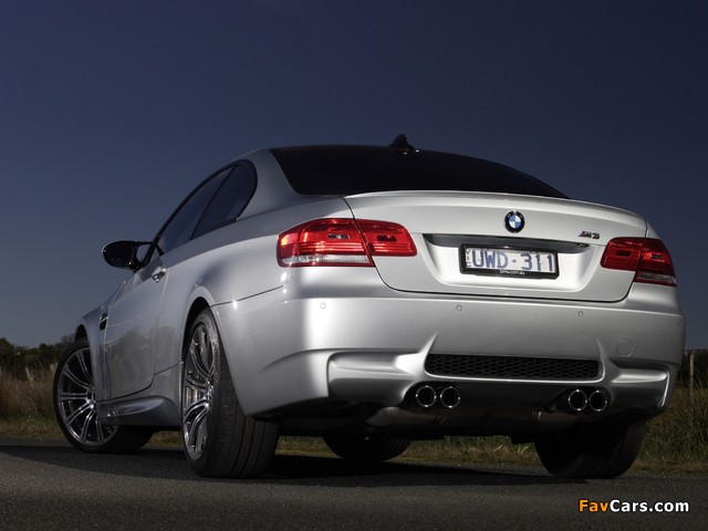 BMW M3 Coupe AU-spec (E92) 2007 wallpapers (640 x 480)