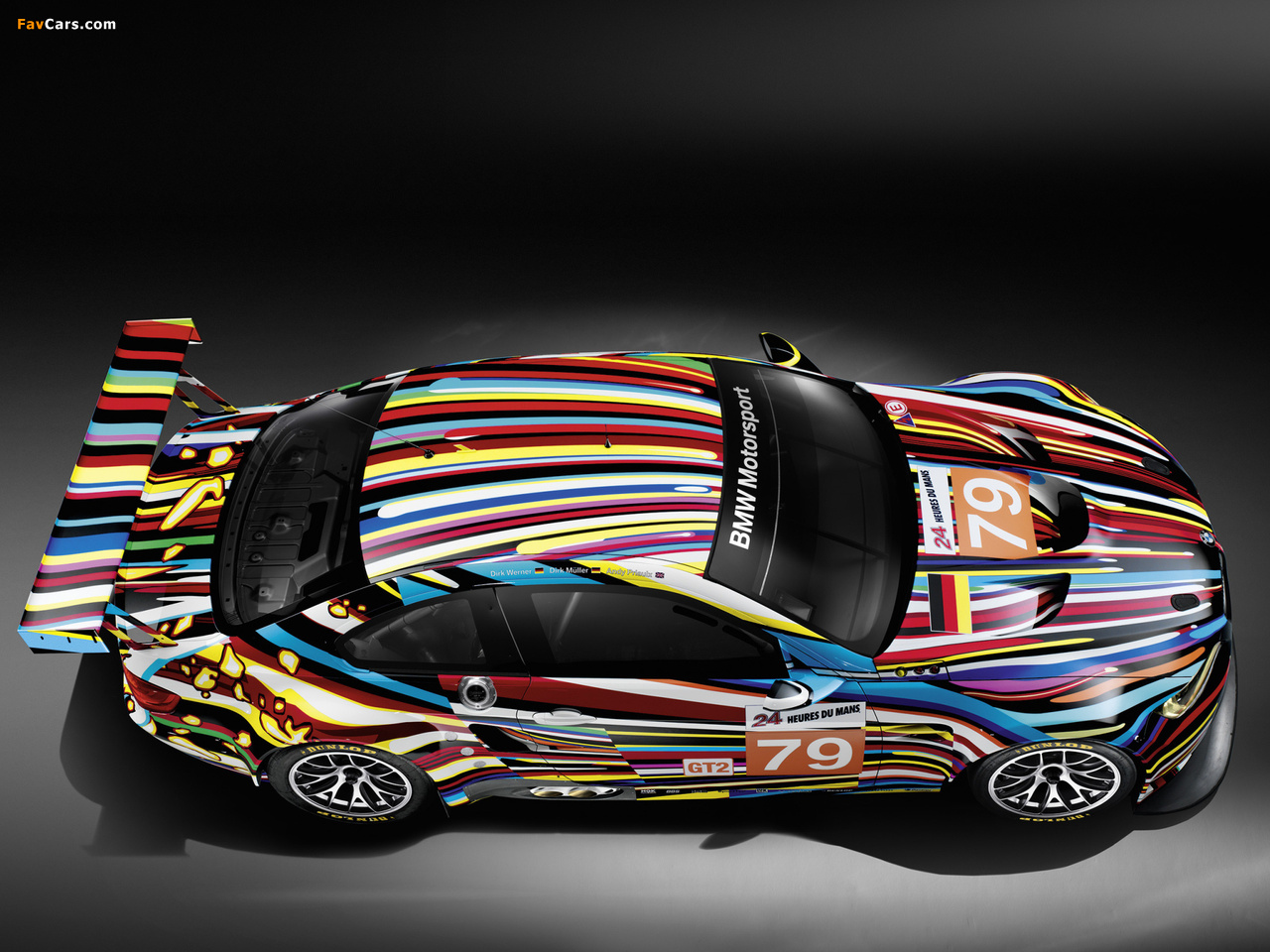 BMW M3 GT2 Art Car by Jeff Koons 2010 wallpapers (1280 x 960)