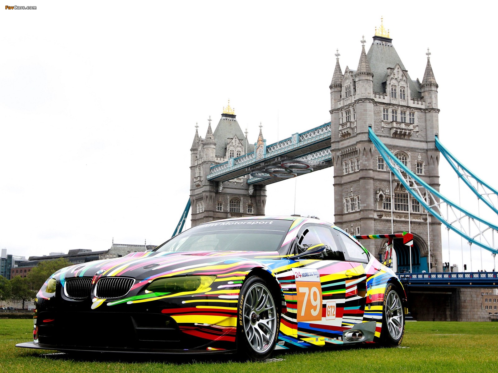 BMW M3 GT2 Art Car by Jeff Koons 2010 wallpapers (1600 x 1200)