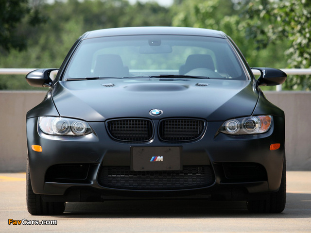 BMW M3 Coupe Frozen Black Edition (E92) 2011 wallpapers (640 x 480)