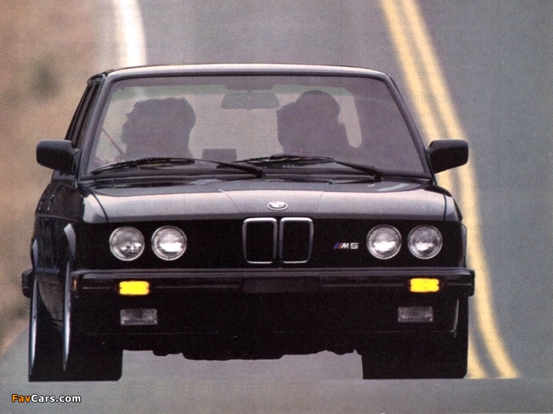 BMW M5 US-spec (E28) 1986–87 photos (800 x 600)