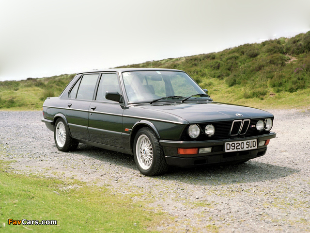 BMW M5 UK-spec (E28) 1986–87 photos (640 x 480)