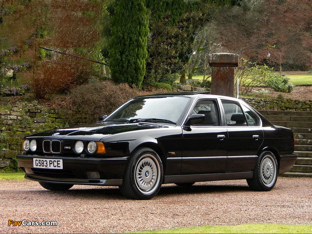 BMW M5 UK-spec (E34) 1989–91 images (640 x 480)