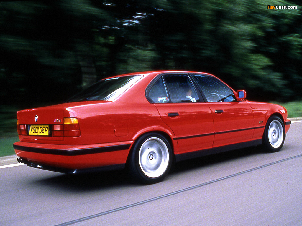 BMW M5 UK-spec (E34) 1991–94 pictures (1024 x 768)