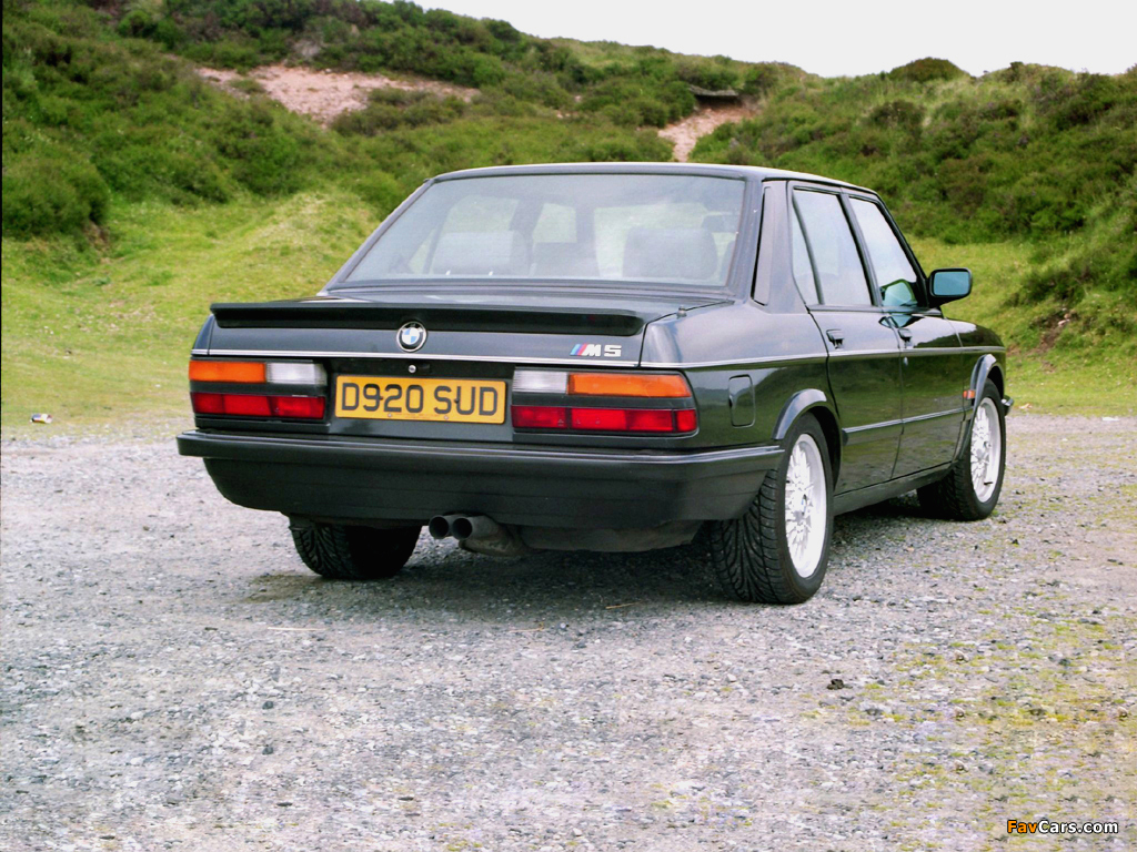 Pictures of BMW M5 UK-spec (E28) 1986–87 (1024 x 768)