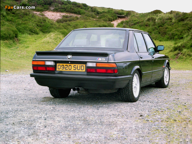Pictures of BMW M5 UK-spec (E28) 1986–87 (640 x 480)