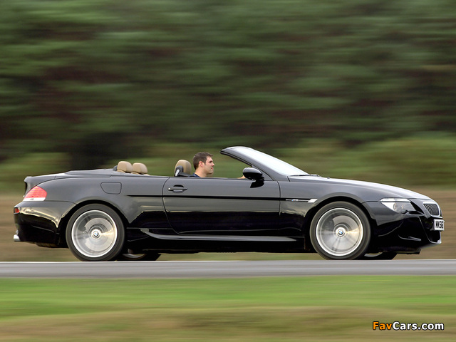 BMW M6 Cabrio UK-spec (E64) 2007–10 photos (640 x 480)