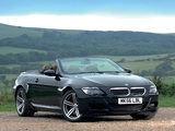 BMW M6 Cabrio UK-spec (E64) 2007–10 wallpapers