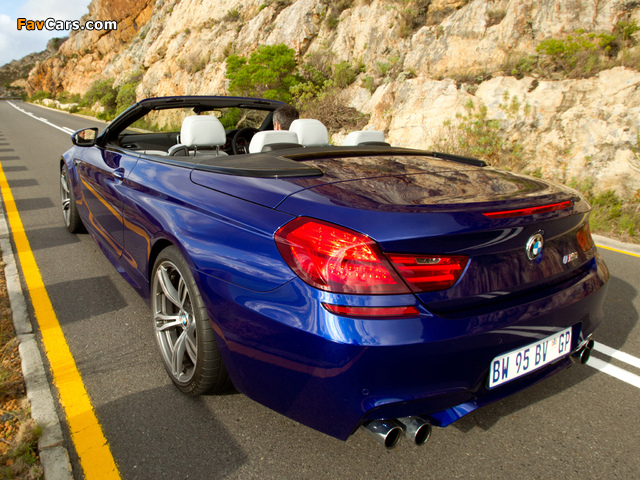 BMW M6 Cabrio ZA-spec (F12) 2012 photos (640 x 480)