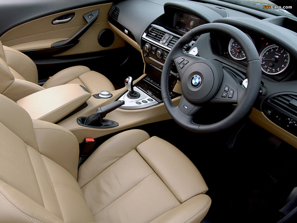Images of BMW M6 Cabrio UK-spec (E64) 2007–10 (1024 x 768)