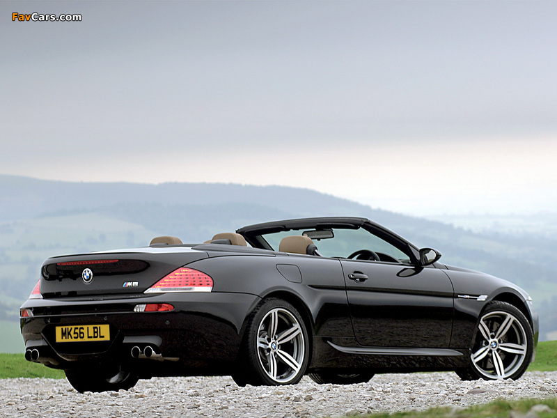 Images of BMW M6 Cabrio UK-spec (E64) 2007–10 (800 x 600)