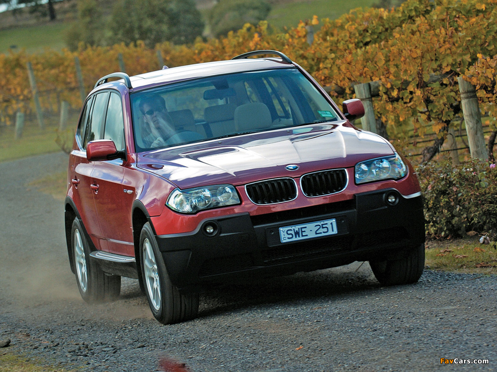 BMW X3 2.5i AU-spec (E83) 2003–06 photos (1024 x 768)