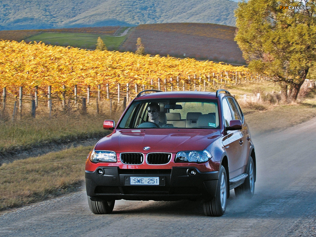 BMW X3 2.5i AU-spec (E83) 2003–06 photos (1024 x 768)