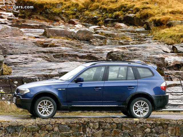 BMW X3 2.5i UK-spec (E83) 2003–06 pictures (640 x 480)