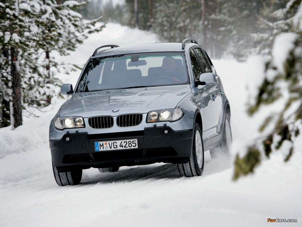 BMW X3 3.0i (E83) 2003–06 wallpapers (1024 x 768)