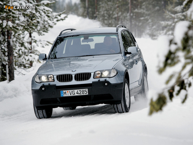 BMW X3 3.0i (E83) 2003–06 wallpapers (640 x 480)