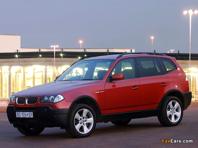 BMW X3 2.0d ZA-spec (E83) 2004–06 images (640 x 480)