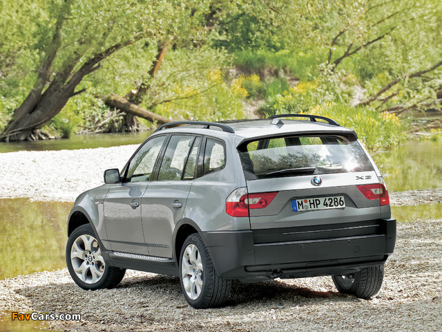 BMW X3 2.0d (E83) 2004–06 pictures (640 x 480)