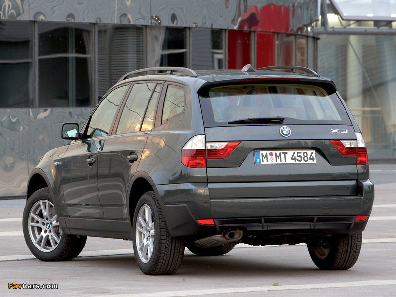 BMW X3 2.0d (E83) 2007–10 pictures (800 x 600)