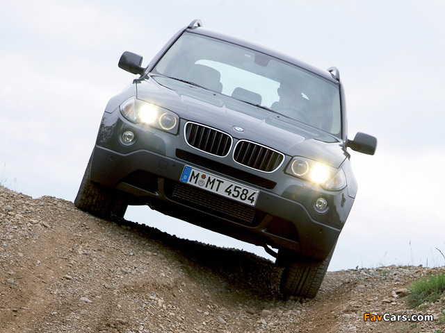 BMW X3 2.0d (E83) 2007–10 wallpapers (640 x 480)