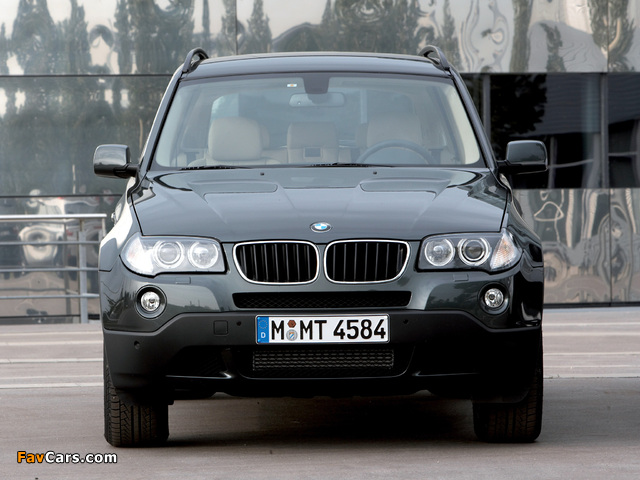 BMW X3 2.0d (E83) 2007–10 wallpapers (640 x 480)