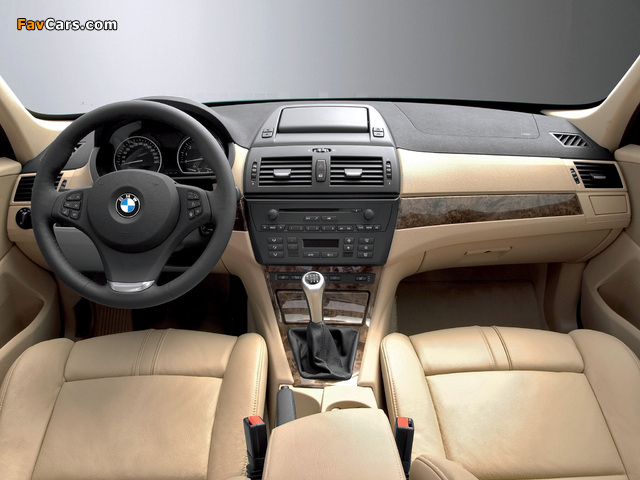 BMW X3 3.0si (E83) 2007–10 wallpapers (640 x 480)
