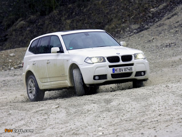 BMW X3 xDrive18d (E83) 2009–10 photos (640 x 480)