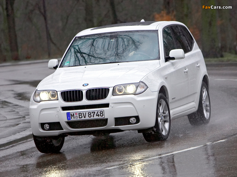 BMW X3 xDrive18d (E83) 2009–10 photos (800 x 600)
