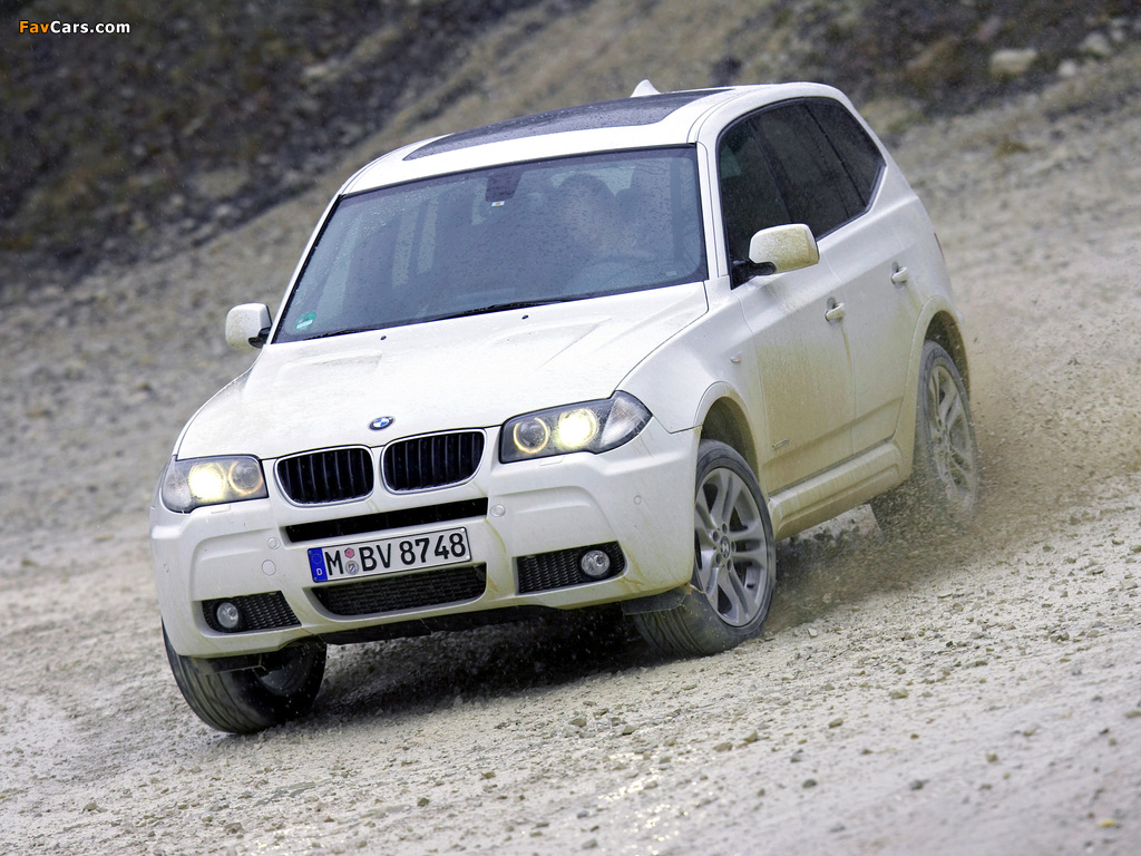 BMW X3 xDrive18d (E83) 2009–10 photos (1024 x 768)