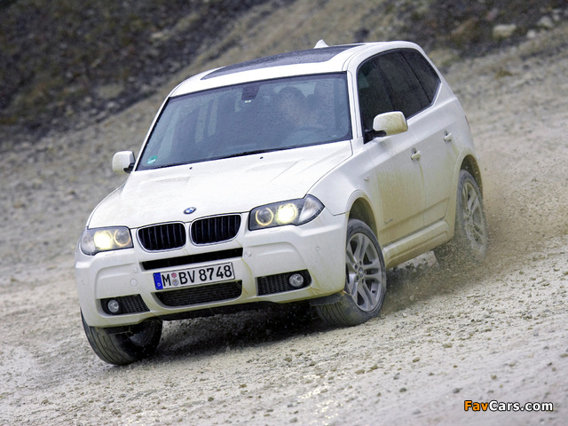 BMW X3 xDrive18d (E83) 2009–10 photos (640 x 480)