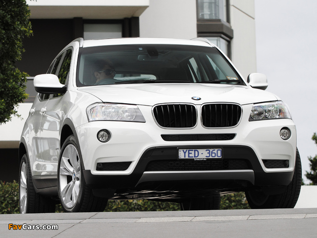 BMW X3 xDrive20d AU-spec (F25) 2010 images (640 x 480)