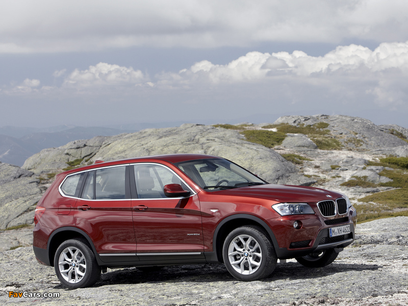 BMW X3 xDrive20d (F25) 2010 photos (800 x 600)