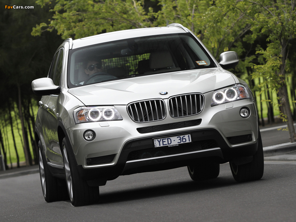 BMW X3 xDrive20d AU-spec (F25) 2010 pictures (1024 x 768)