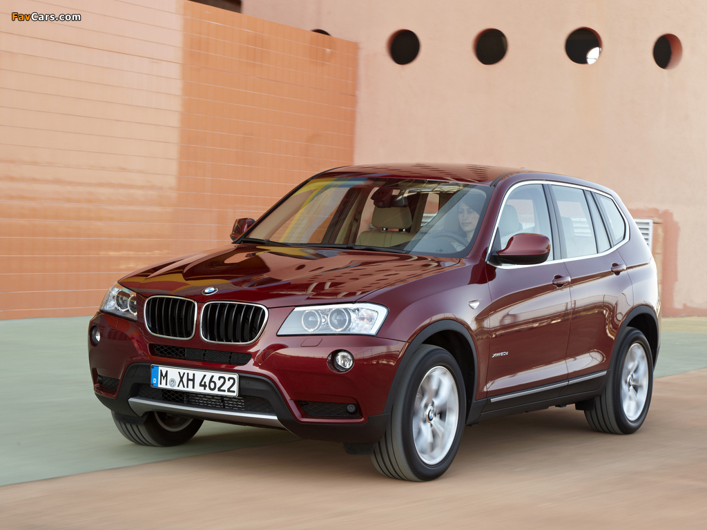 BMW X3 xDrive20d (F25) 2010 pictures (1024 x 768)