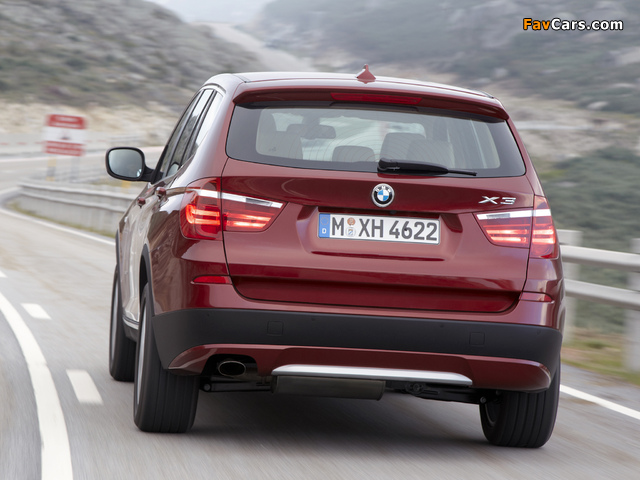 BMW X3 xDrive20d (F25) 2010 pictures (640 x 480)