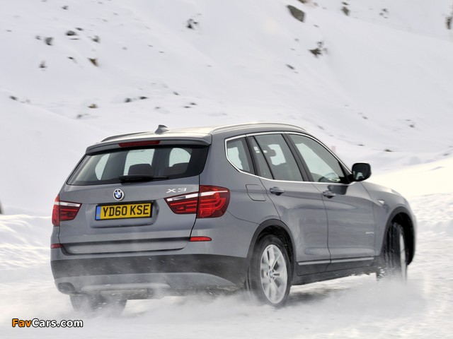 BMW X3 xDrive20d UK-spec (F25) 2010 pictures (640 x 480)