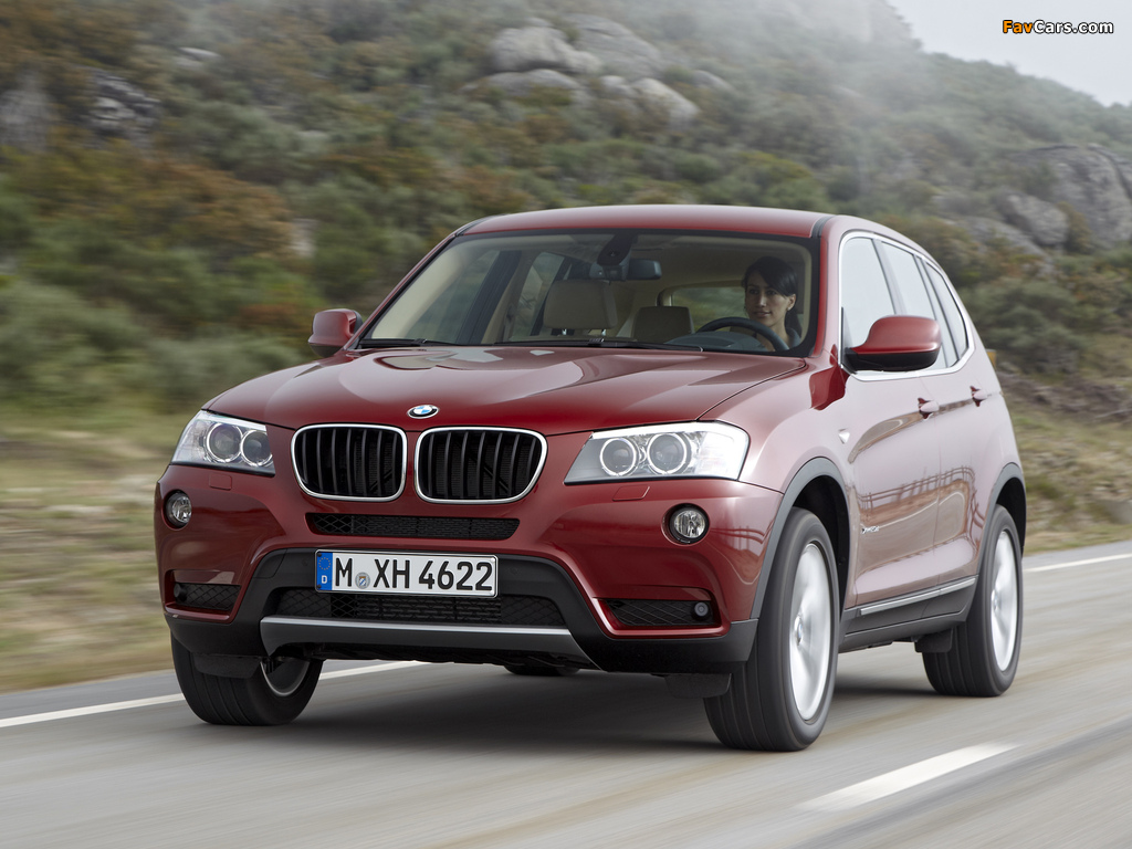 BMW X3 xDrive20d (F25) 2010 pictures (1024 x 768)