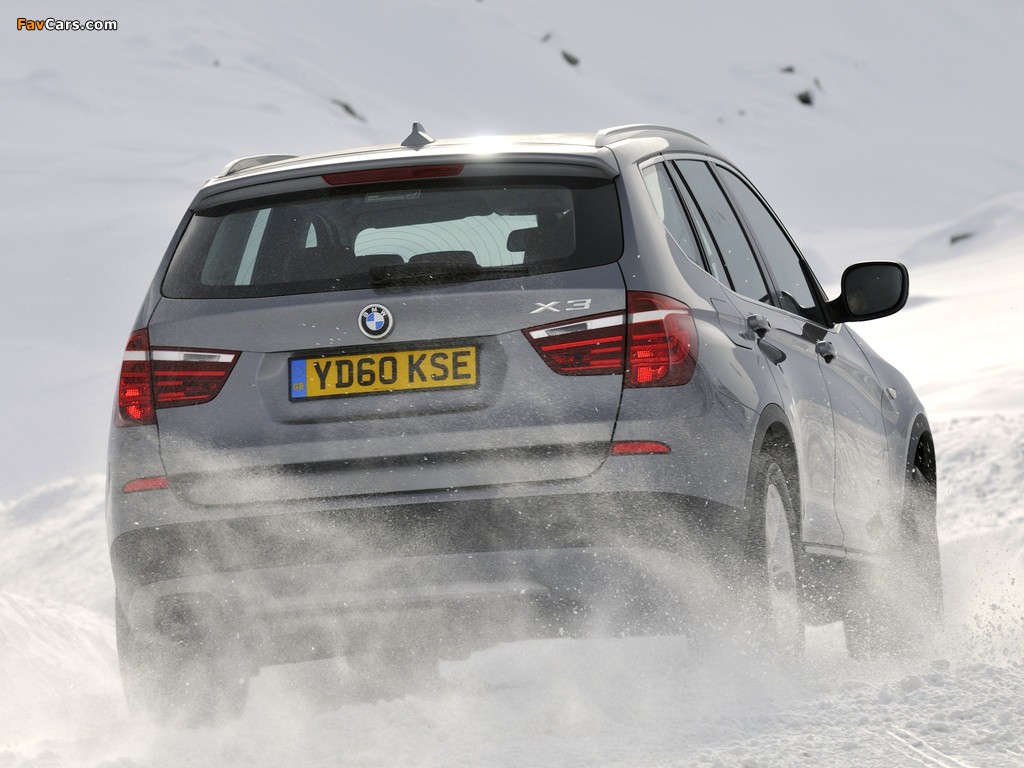 BMW X3 xDrive20d UK-spec (F25) 2010 wallpapers (1024 x 768)